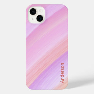 Modernes Eligant Retro Line Monogramm iPhone 14 Plus Hülle