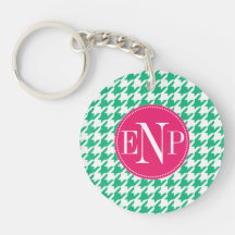 Modernes Emerald Green Hahnentrittmuster Personali
