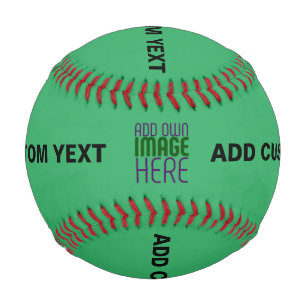 MODERNES EMERALD-GRÜNE BILDTEXTVORLAGE BASEBALL