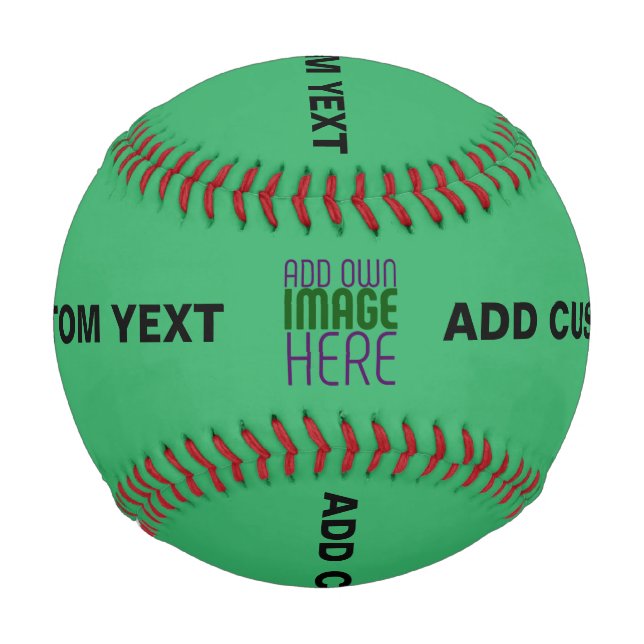 MODERNES EMERALD-GRÜNE BILDTEXTVORLAGE BASEBALL (Vorderseite)