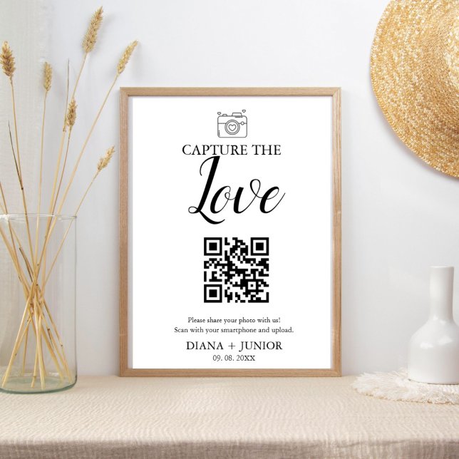 Modernes Erfassen der Liebe, die QR-Codezeichen ho Poster (Von Creator hochgeladen)