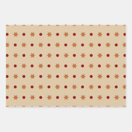 Modernes Erntedank Colors Set 3 Geschenkpapier Set