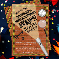 Modernes Escape Room Party jeden Geburtstag