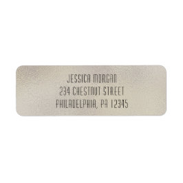 Modernes Etikett für die Rückgabe von Folien