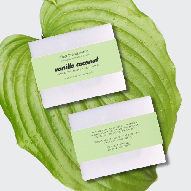 Modernes Etikett für Seifenverpackungen Einladungsbanderole (Von Creator hochgeladen)