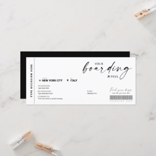 Modernes Fake für Boarding-Pass-Überraschung