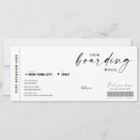 Modernes Fake für Boarding-Pass-Überraschung