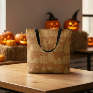 Modernes Fall Pumpkin Muster in Orange