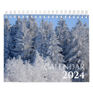 Modernes Family Collage Foto 2024 Kalender