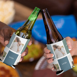 Modernes Family Collage Foto | Liebe leben hier Dosenkühler