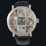 Modernes Family Collage Foto & Personalisierte Ges Armbanduhr<br><div class="desc">Erleben Sie die warmen Momente Ihrer modernen Familie in einem wunderschön gestalteten Collage Foto. Mit diesem personalisierten Meisterwerk, das exklusiv auf Zazzle erhältlich ist, feiern Sie das Lachen, die Liebe und die gepflegten Erinnerungen. Erschaffen Sie eine atemberaubende Montage, die das Wesen Ihrer einzigartigen Familiendynamik verkörpert - von Meilensteinfeiern bis hin...</div>