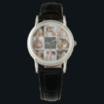 Modernes Family Collage Foto & Personalisierte Ges Armbanduhr<br><div class="desc">Erleben Sie die warmen Momente Ihrer modernen Familie in einem wunderschön gestalteten Collage Foto. Mit diesem personalisierten Meisterwerk, das exklusiv auf Zazzle erhältlich ist, feiern Sie das Lachen, die Liebe und die gepflegten Erinnerungen. Erschaffen Sie eine atemberaubende Montage, die das Wesen Ihrer einzigartigen Familiendynamik verkörpert - von Meilensteinfeiern bis hin...</div>
