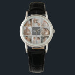 Modernes Family Collage Foto & Personalisierte Ges Armbanduhr<br><div class="desc">Erleben Sie die warmen Momente Ihrer modernen Familie in einem wunderschön gestalteten Collage Foto. Mit diesem personalisierten Meisterwerk, das exklusiv auf Zazzle erhältlich ist, feiern Sie das Lachen, die Liebe und die gepflegten Erinnerungen. Erschaffen Sie eine atemberaubende Montage, die das Wesen Ihrer einzigartigen Familiendynamik verkörpert - von Meilensteinfeiern bis hin...</div>