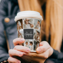 Modernes Family Collage Foto & Personalisierte Ges