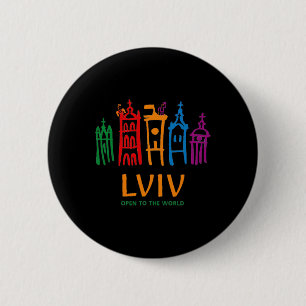 Modernes Farb-Logo von Lviv Button