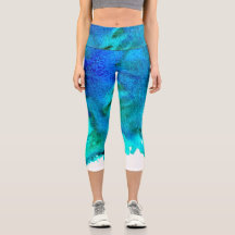 Modernes, farbenfroh blaues Meerwasserfarbenmarmor