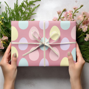 Modernes, farbenfroh gepanzertes Eiermuster Oste Geschenkpapier