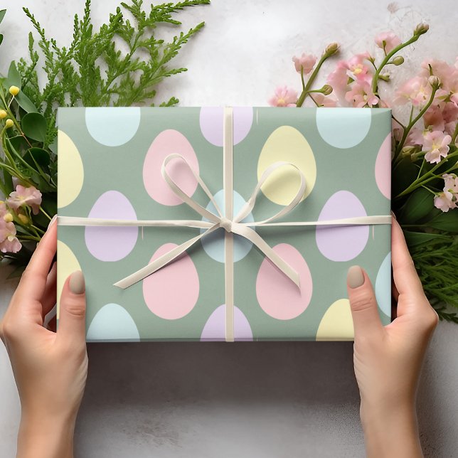 Modernes, farbenfroh gepanzertes Eiermuster | Oste Geschenkpapier (Von Creator hochgeladen)