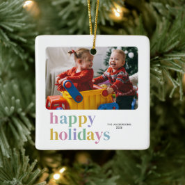 Modernes, farbenfrohe Ferien Trendy Foto Keramikornament