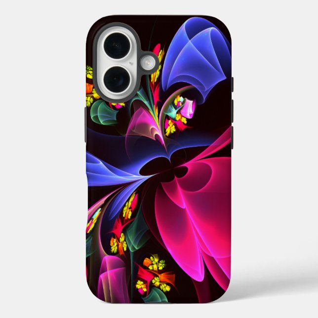 Modernes, farbenfrohes Abstraktes Kunstmuster #06 Case-Mate iPhone Hülle (Rückseite)