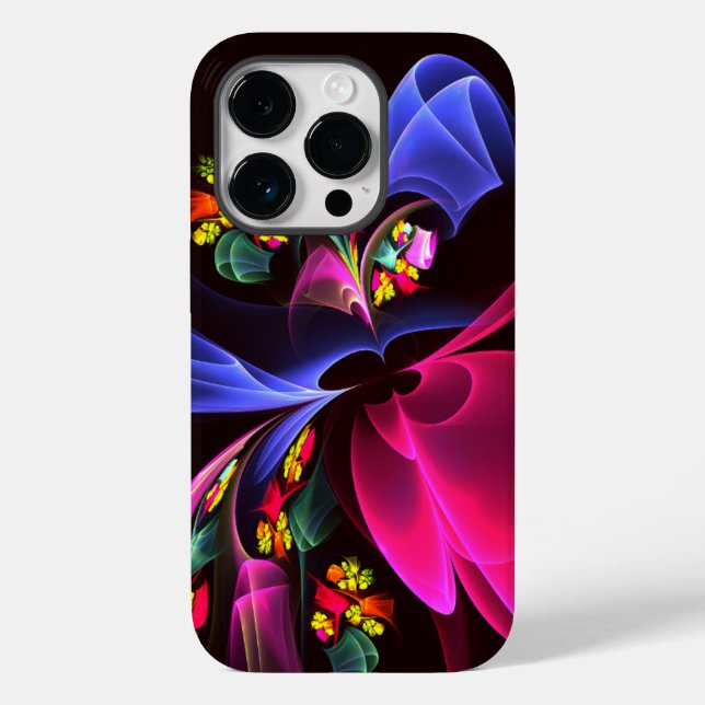 Modernes, farbenfrohes Abstraktes Kunstmuster #06 Case-Mate iPhone Hülle (Rückseite)