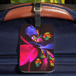 Modernes, farbenfrohes Abstraktes Kunstmuster #06 Gepäckanhänger