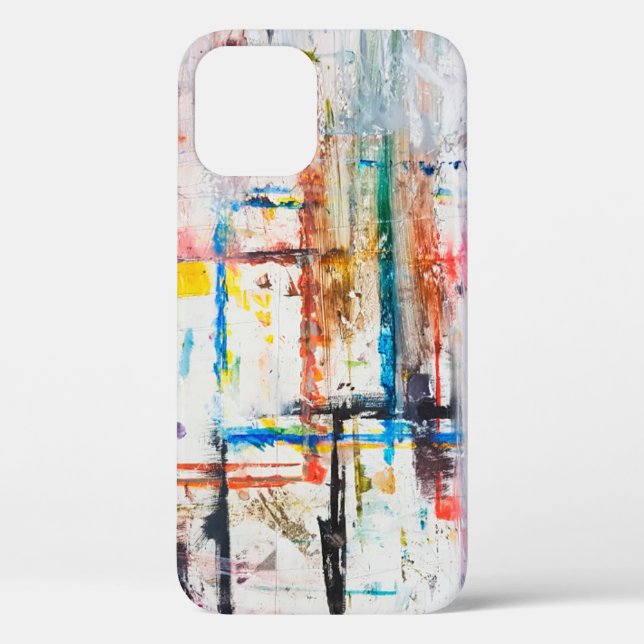 Modernes, farbenfrohes Ambiente.Kunst, zeitgenössi Case-Mate iPhone Hülle (Rückseite)