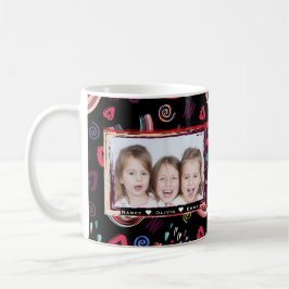 Modernes, farbenfrohes Rainbow Custom Foto Kaffeetasse