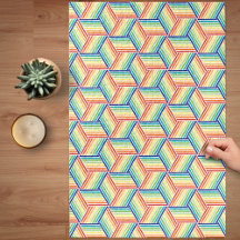 Modernes, farbenfrohes Regenbogenkuppelmuster Schw