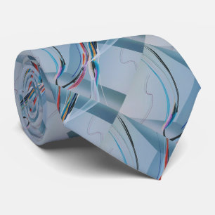 Modernes, farbiges, abstraktes kariertes Muster Krawatte