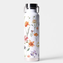 Modernes, farbiges Muster der Wildblume