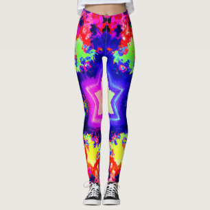 Modernes, farbiges Muster Leggings