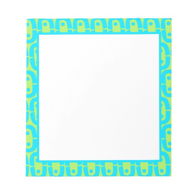 modernes farbiges Muster Notizblock (Vorderseite)