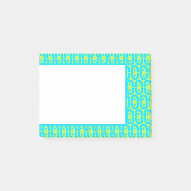 modernes farbiges Muster Post-it Klebezettel (Vorderseite)
