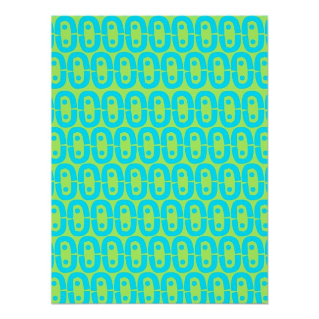 modernes farbiges Muster Poster (Vorderseite)