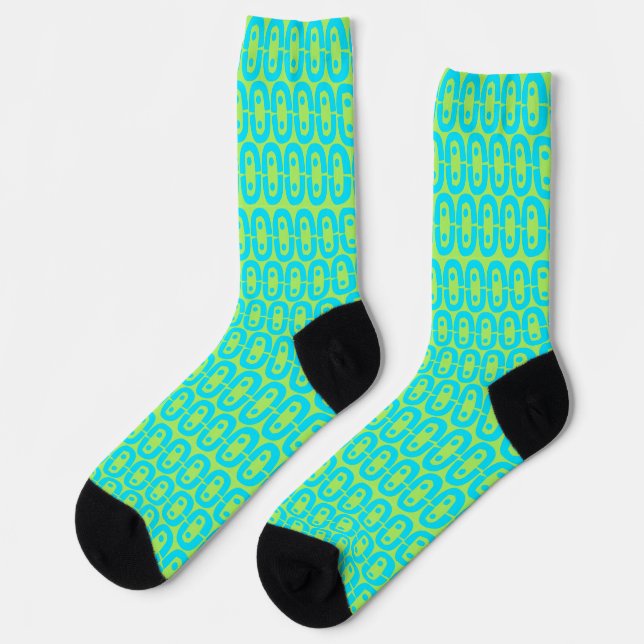 modernes farbiges Muster Socken (Linkes Detail)