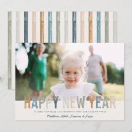 Modernes farbiges typografisches Foto Neues Jahr