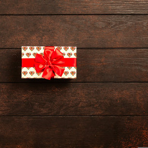 Modernes, farbiges, weißes Muster Geschenkpapier