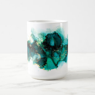 Modernes, farblackiertes Juwel Green Design Kaffeetasse