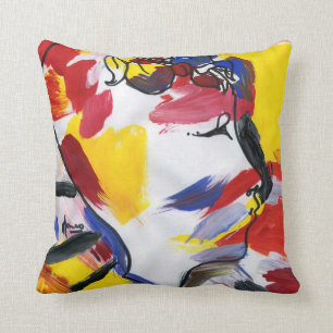 Modernes Farbprofil Abstrakt Kissen