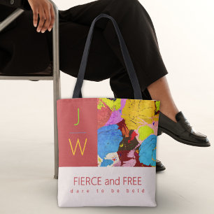 Modernes, feines, elegantes Monogramm Abstrakt Art