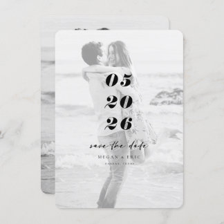 Modernes, feines Overlay-Foto Save the Date