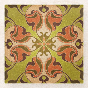 Modernes, festes Glasfenster Glasuntersetzer