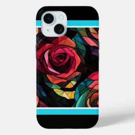 Modernes, festgehaltenes Rose iPhone 15 Fall Case-Mate iPhone Hülle