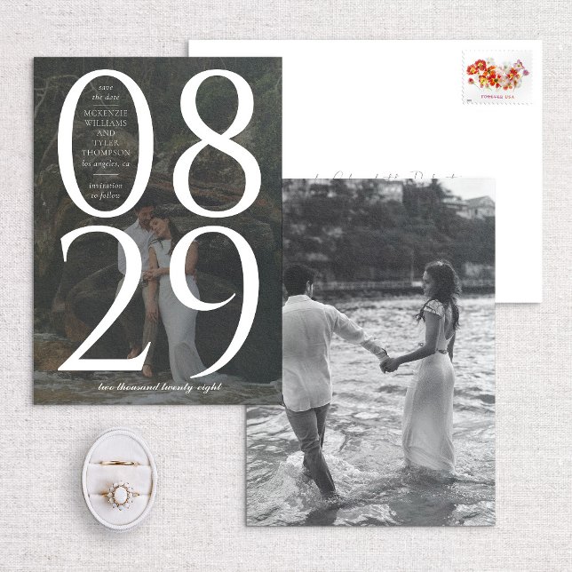 Modernes, fett großes Foto Save The Date (Von Creator hochgeladen)