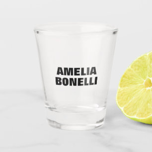 Modernes, fett Minimalistisches Berufliches Hinzuf Schnapsglas