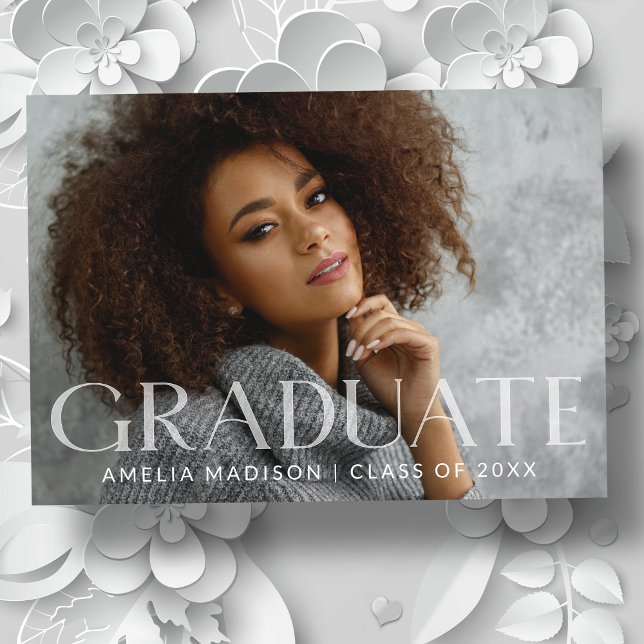 Modernes, fett weißes, transparentes Foto Ankündigung (Von Creator hochgeladen)