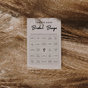 Modernes Finden des Brautparty Bingo Game