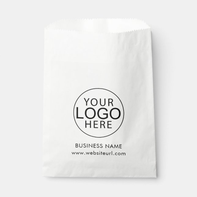 Modernes Firmenlogo Anpassbar Geschenktütchen (Vorderseite)