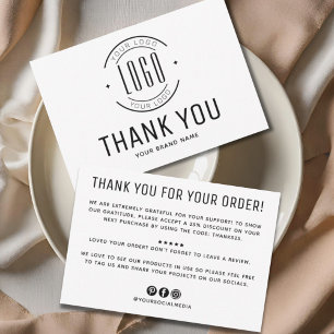 Modernes Firmenlogo-Geschäft Vielen Dank Einladung